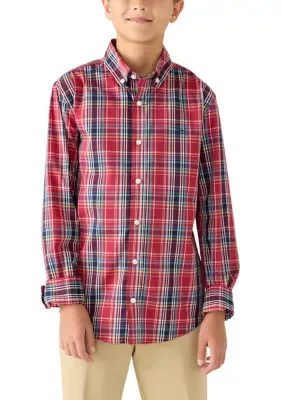 Plaid Poplin Dress Shirt by Crown & Ivy