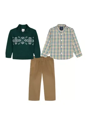 Snowflake 1/4 Zip Sweater Set by IZOD