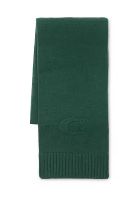 Embossed Knit Muffler by Coach