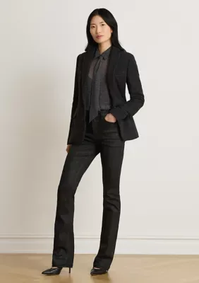 Lauren Ralph Lauren Coated High-Rise Bootcut Jeans by Ralph Lauren