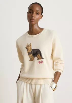 Lauren Ralph Lauren Intarsia-Knit Yorkshire Terrier Sweater by Ralph Lauren