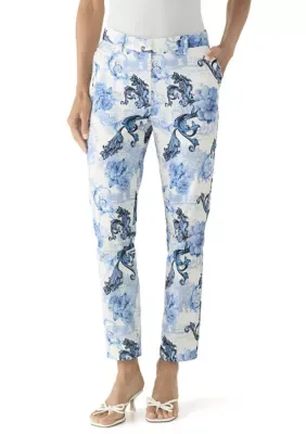 Slim Print Pants by Tahari