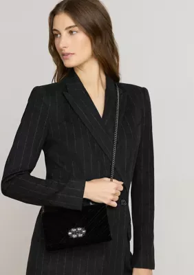 Quilted Velvet Medium Adair II Crossbody by Ralph Lauren