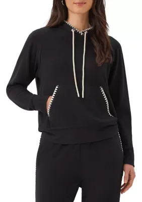 Edge Stitch Hoodie by Karen Kane