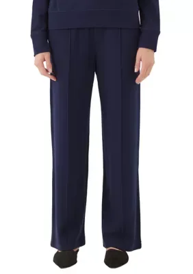 Drawstring Pintuck Sweatpants by Karen Kane