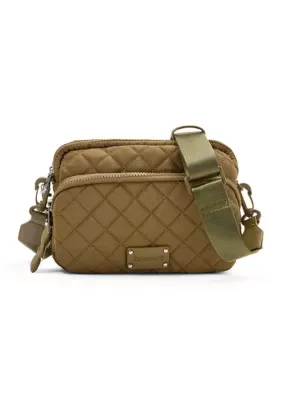 Nylon Quilted Crossbody Bag with Charm by Bearpaw