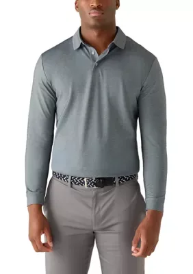 Long Sleeve Twill Polo Shirt by Pro Tour
