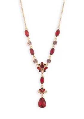 Siam Crystal Y Necklace, 16 In by Marchesa
