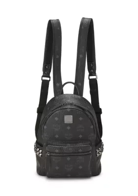 MCM Visetos Side Stud Medium Stark Bebe Boo Backpack by What Goes Around Comes Around