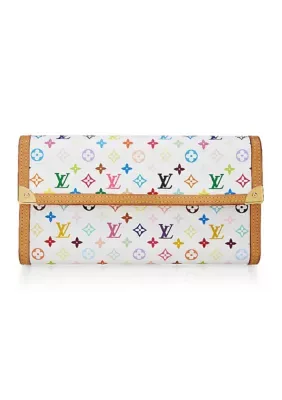 Louis Vuitton LV x TM Monogram Multicolor Sarah Wallet NM by What Goes Around Comes Around