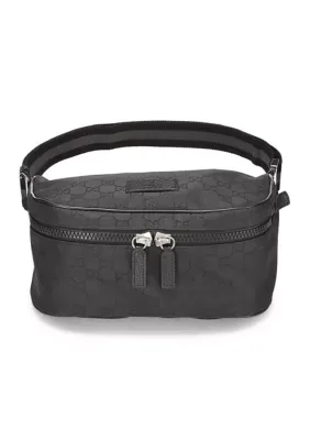 Gucci Black GG Nylon Waist Pouch by What Goes Around Comes Around