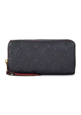 Louis Vuitton Empreinte Zippy Wallet Marine Rouge by What Goes Around Comes Around