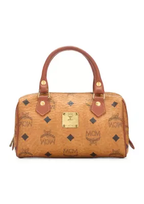MCM Leather Crossbody Boston Bag Mini by What Goes Around Comes Around