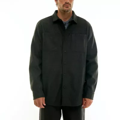 Hallstatt Workwear 2-Pocket Wool Like Fabric Button-Down Shirt by Hallstatt
