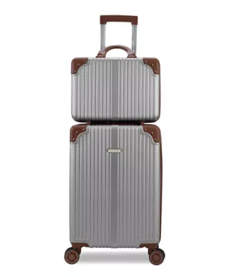 Tresor 2-Piece Carry-On Spinner Weekender Bag, 22 In by Puiche