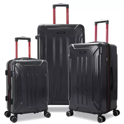 Optimus 3-Piece Hardside Expandable Spinner Trunk Luggage Set, 31 In by American Green Travel