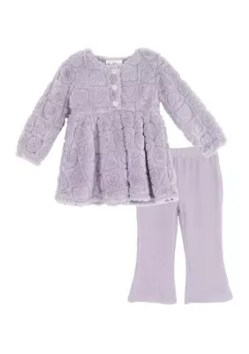 2-Piece Fleece Heart Set by Rare Editions