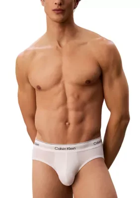 Icon Cotton Stretch Hip Brief Underwear - 3 Pack by Calvin Klein