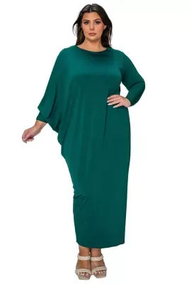 Louella Asymmetrical Maxi Dress by L I V D