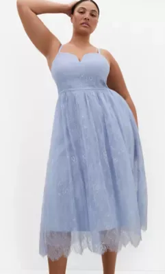 Serena Lace Midi Dress by City Chic