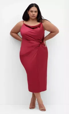 Adelina Twist Slip Dress