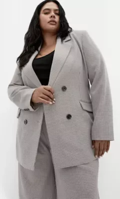 Hailey Check Jacket by City Chic