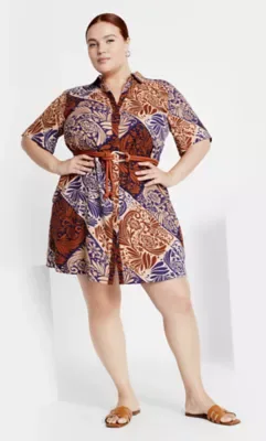 Amara Print Dress by City Chic