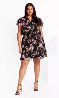 Christa Print Dress by City Chic