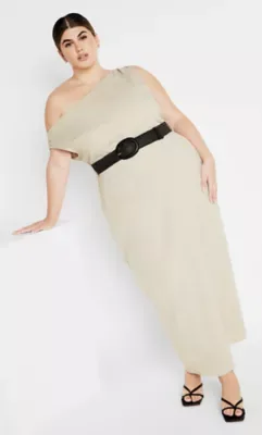 Millie Linen Maxi Dress by City Chic