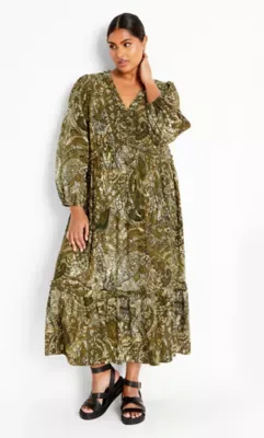Gaia Print Dress by City Chic
