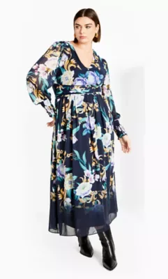 Selena Print Maxi Dress