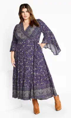 Belle Wrap Maxi Dress