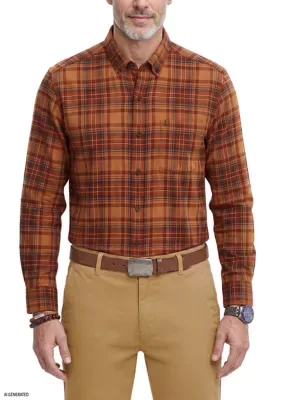 Stratton Flannel Long Sleeve Button Down Shirt by IZOD