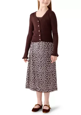 2-Piece Cardigan and Dress Set by Tween Diva