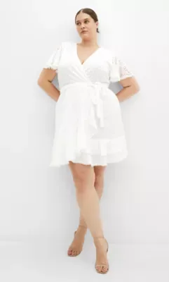 Sweet Lace Mini Dress by City Chic