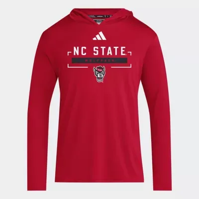 NCAA NC State Wolfpack D4T Long Sleeve Hooded T-Shirt by adidas