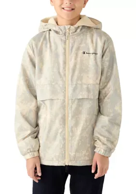 Camo Hooded Windbreaker Jacket by Champion