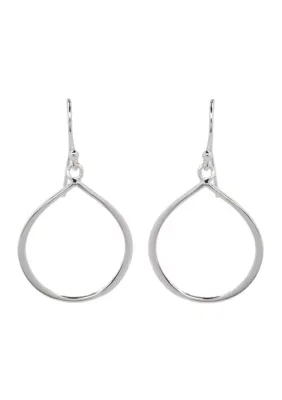 Sterling Silver Open Drop Fish Hook Earrings by Belk Sterling Silver