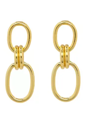 Sterling Silver Knotted Open Drop Earrings