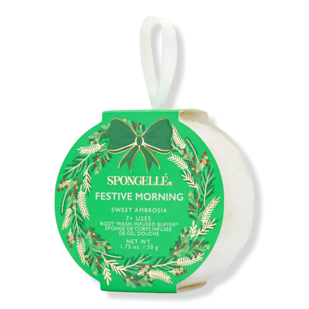 Festive Morning Body Wash Infused Buffer by Spongelle