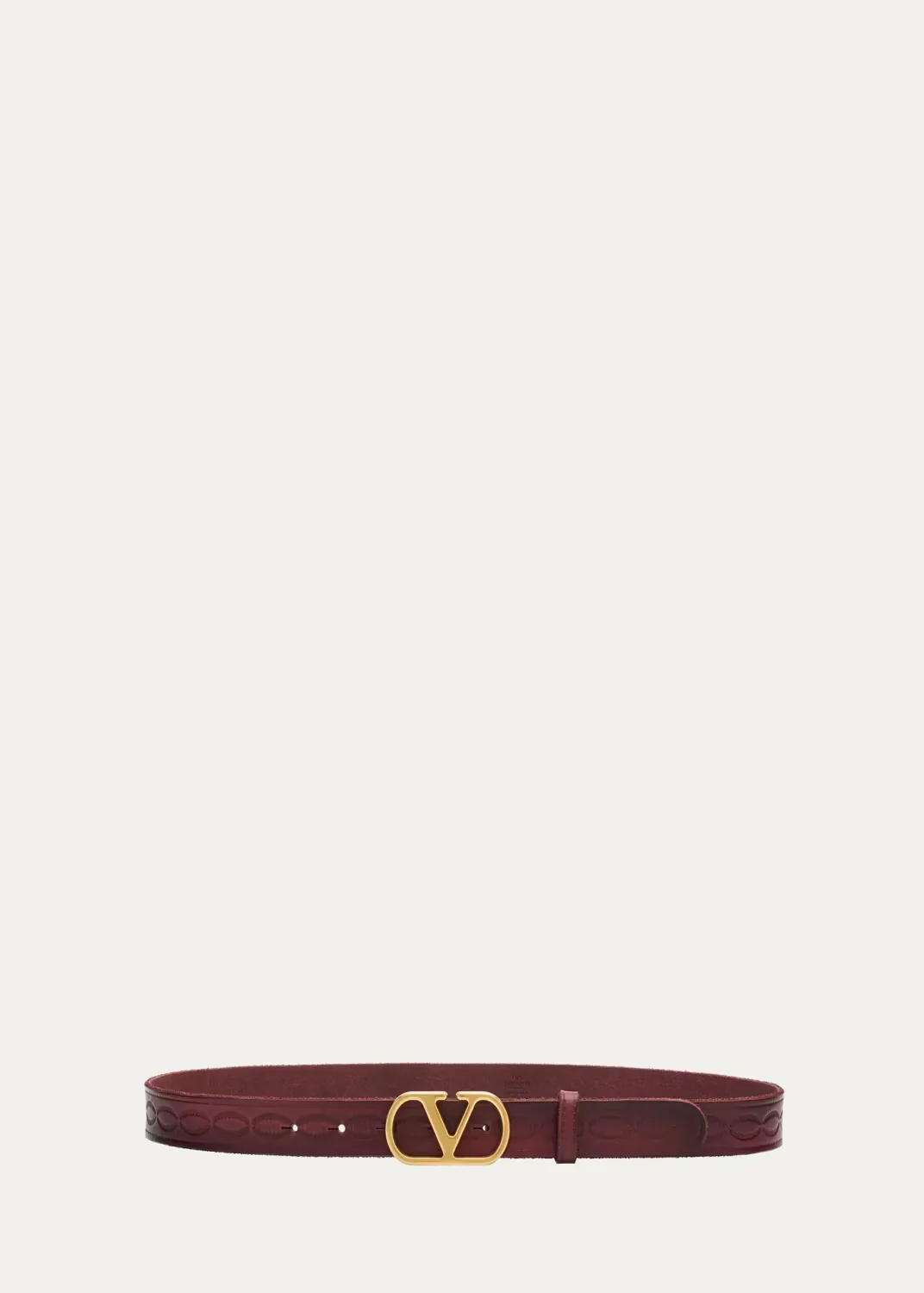 VLogo Signature Medium Leather Belt by Valentino Garavani