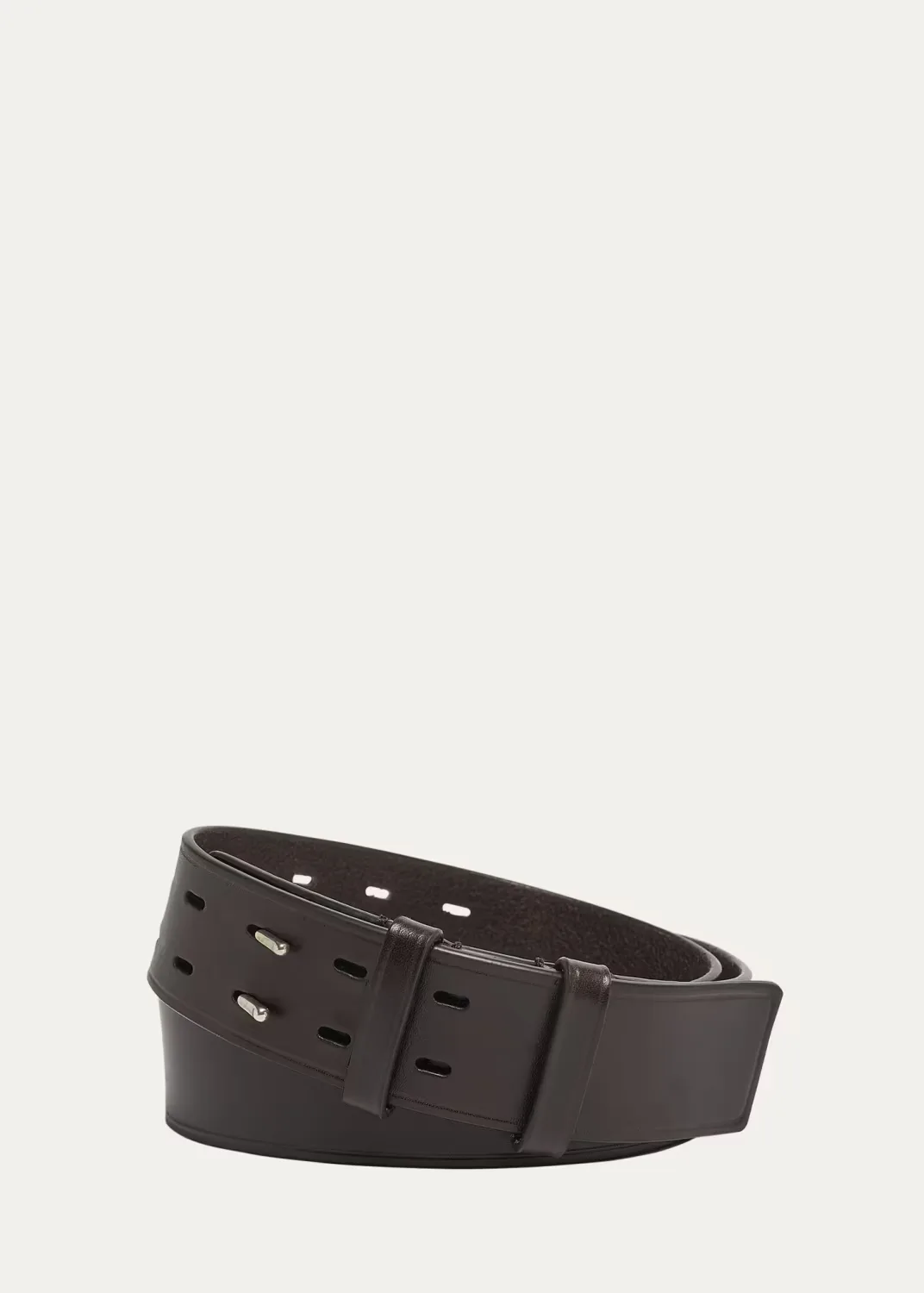 Double-Prong Calf Leather Belt by Dries Van Noten