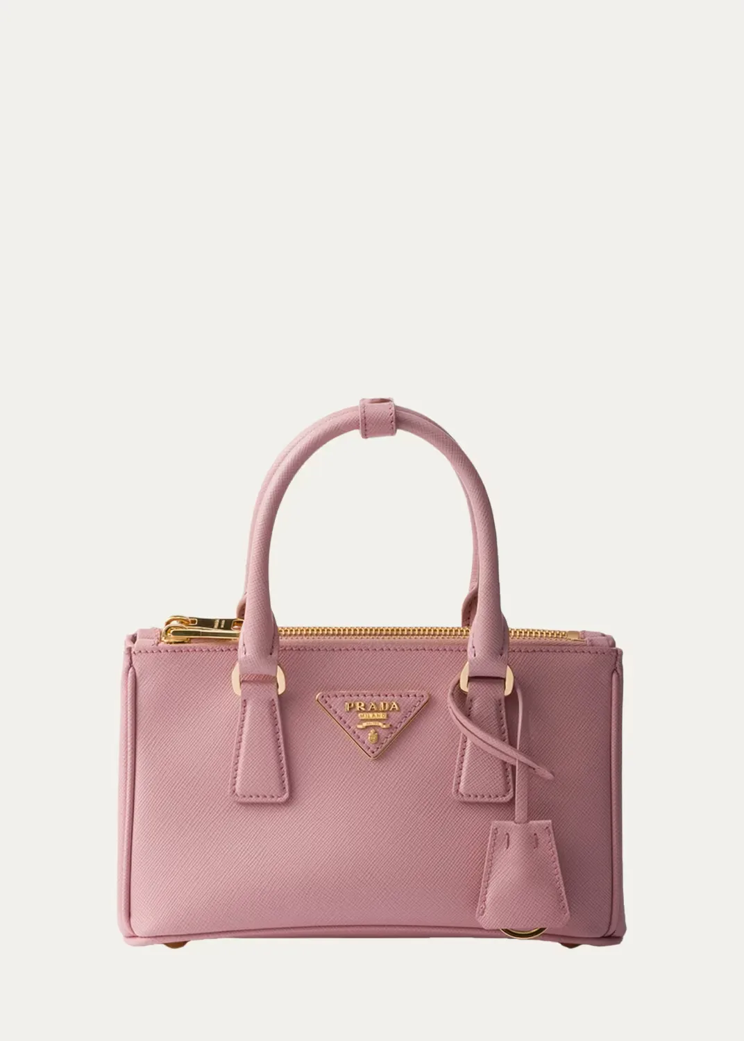 Galleria Saffiano Leather Top-Handle Bag by Prada