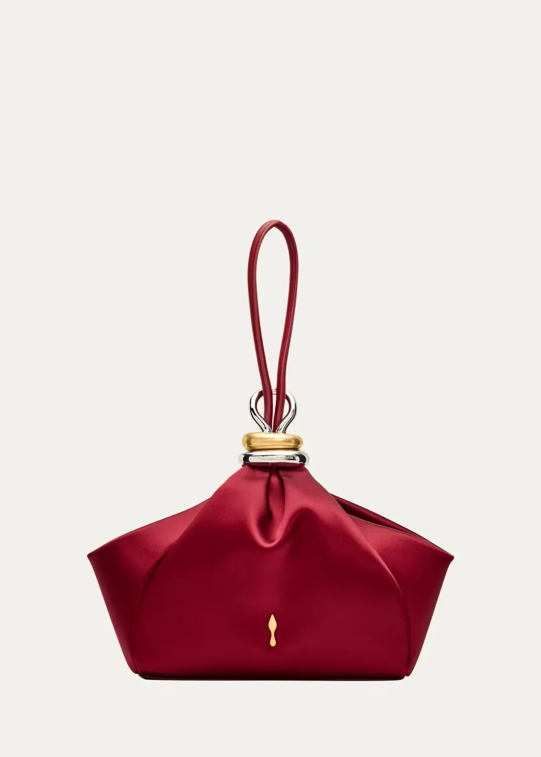 Sabrina Small Satin Wristlet Bag