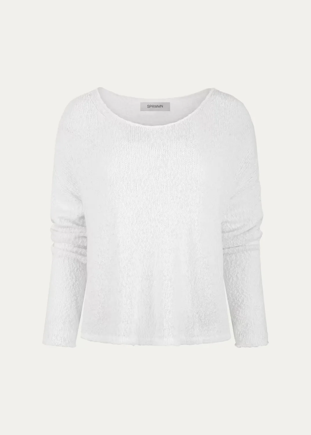 Boucle Off-Shoulder Sweater by SPRWMN