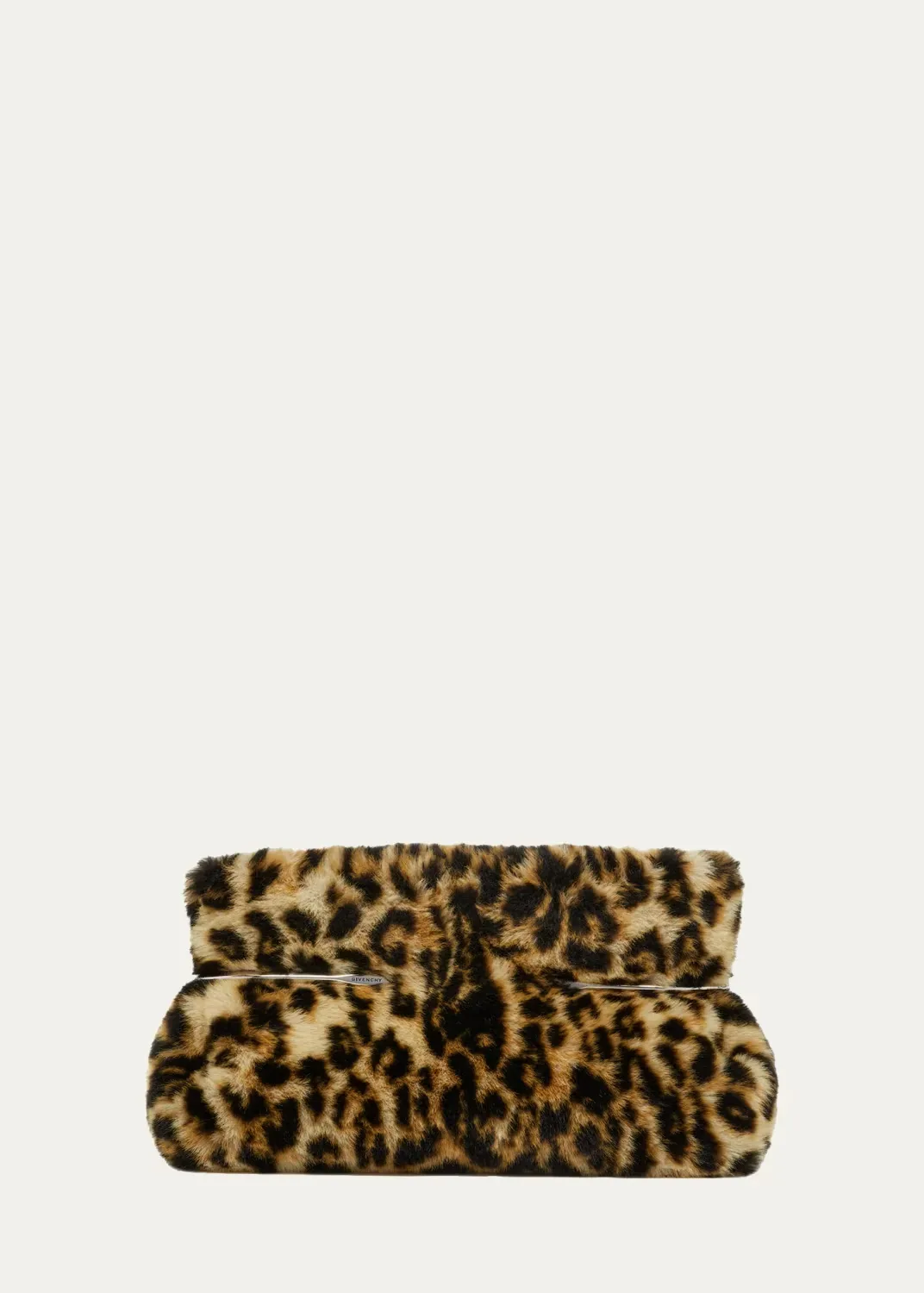 Pinch Leopard-Print Faux Fur Clutch Bag by GIVENCHY