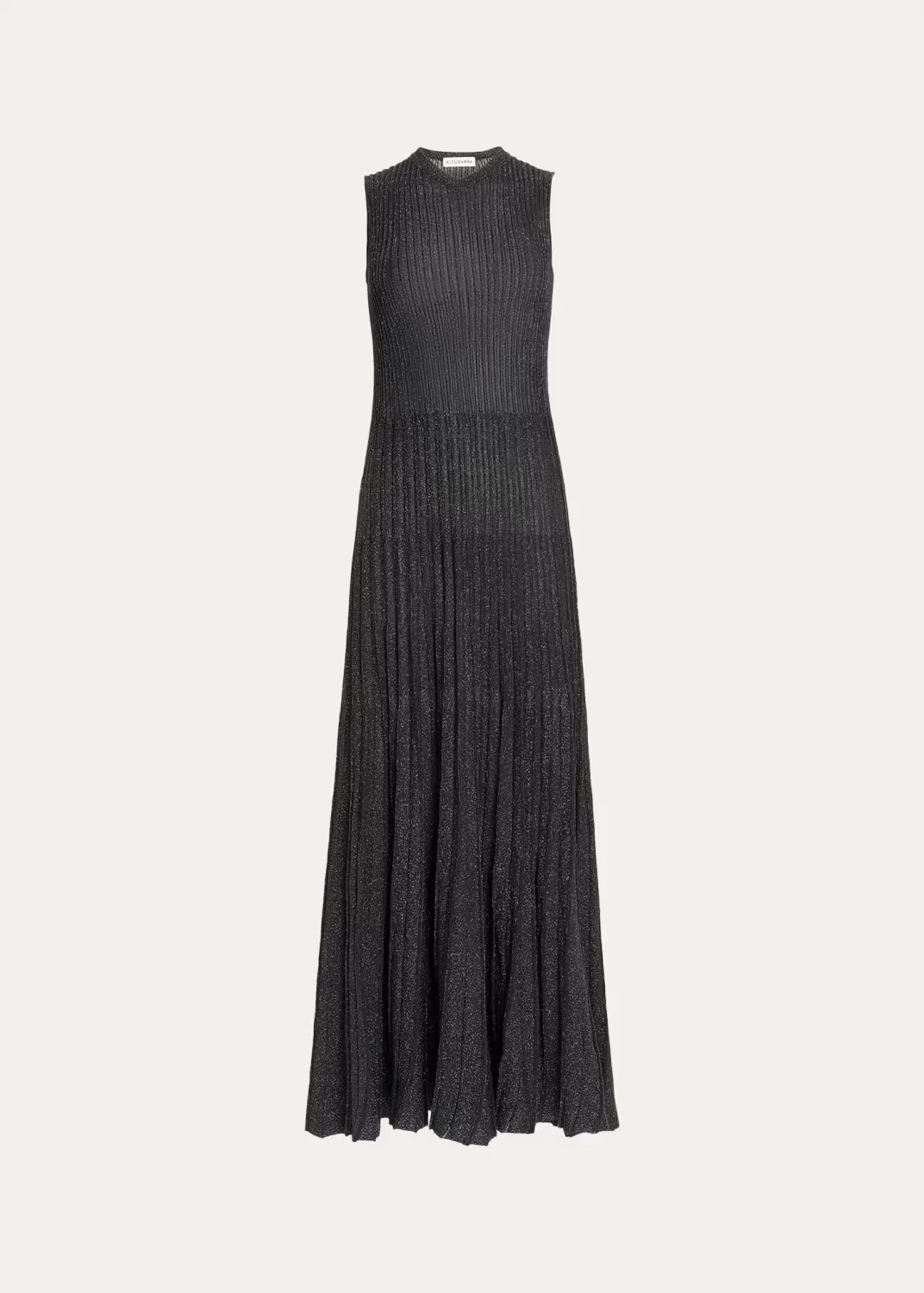 Selvin Ribbed Metallic-Knit Maxi Dress by Altuzarra