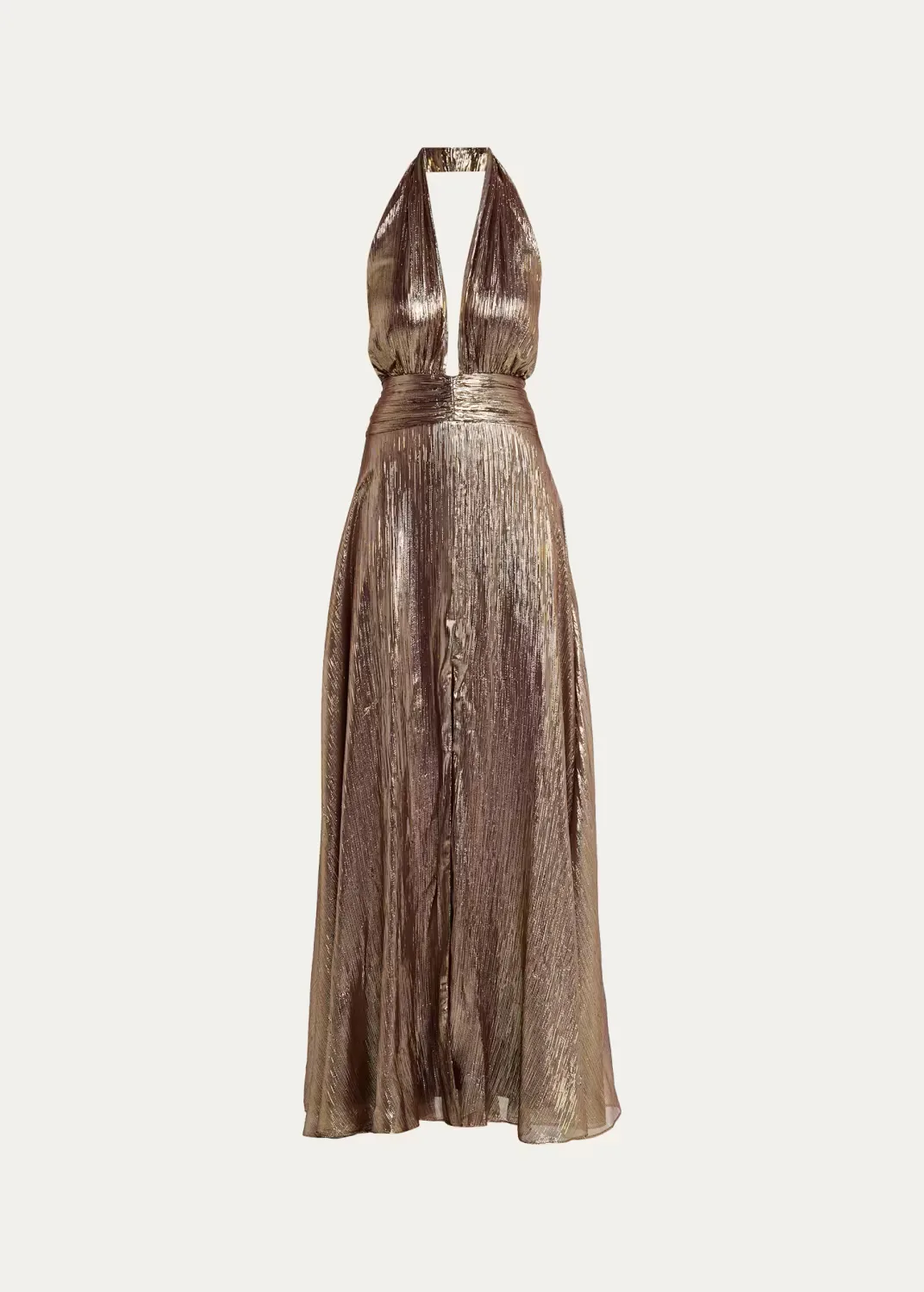 Aurora Metallic Halterneck Gown by Ramy Brook