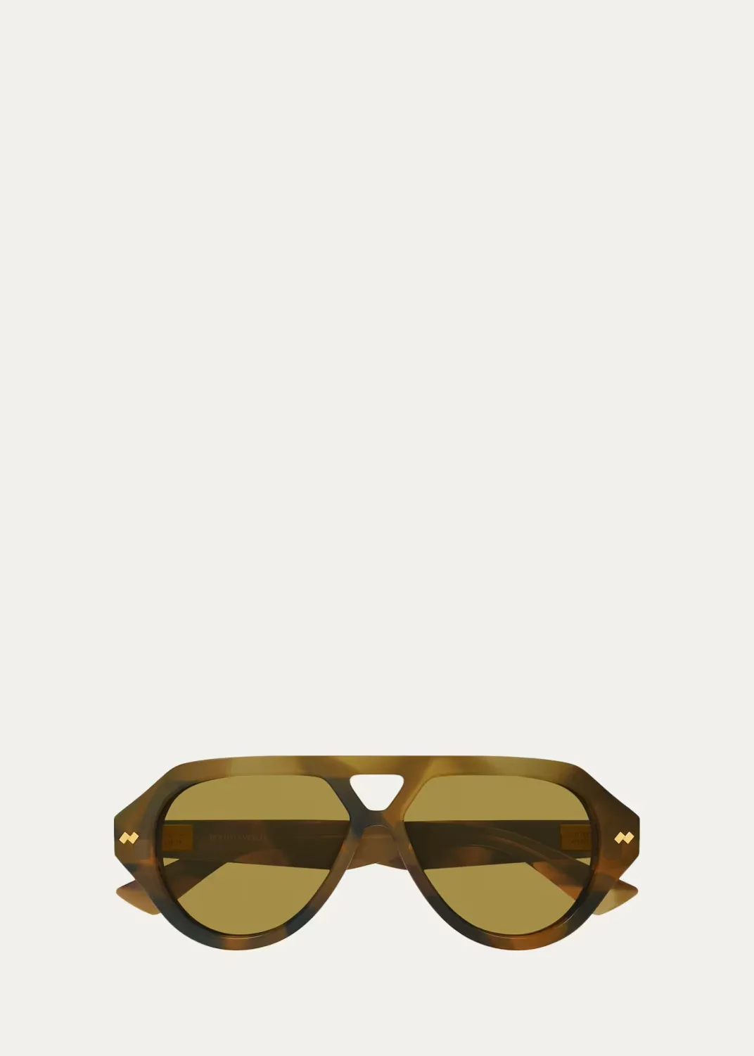 BV1485S Bold Ribbon Stud Recycled Acetate Pilot Sunglasses by Bottega Veneta