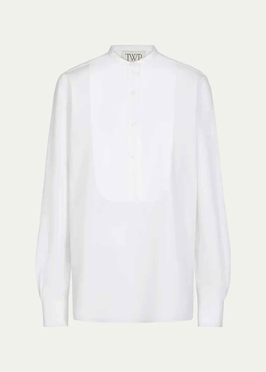 Simpleman Bib-Front Cotton Shirt by TWP